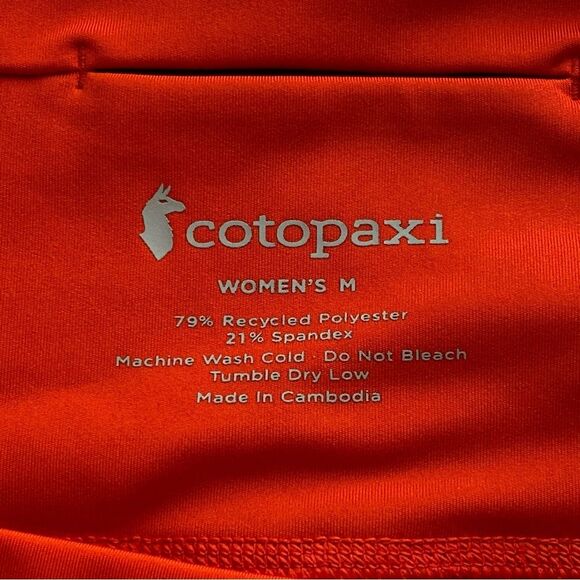 Cotopaxie Vibrant Red Mariposa Tights Size Medium - Picture 10 of 15